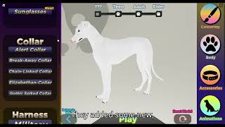 Canine Odyssey  English Greyhound review  Roblox [upl. by Ellard]