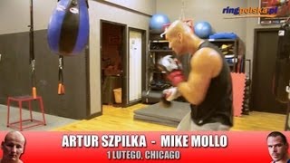 Artur Szpilka  migawka z worka podczas treningu w Chicago [upl. by Ramah]