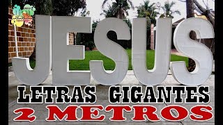 Como hacer letras gigantes [upl. by Nitsrik]