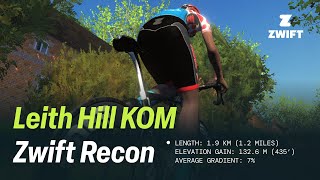 Leith Hill KOM  London  Zwift Recon [upl. by Aienahs]