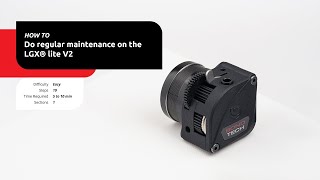 Learn how to do the regular maintenance on your Bondtech LGX Lite V2 eXtruder [upl. by Ahsatniuq]