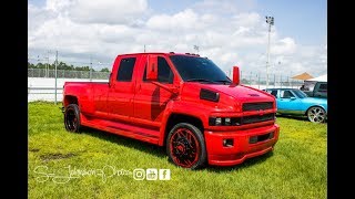 Super big truck red forgis Kodiak on Forgiato Wheels in HD [upl. by Airyk]