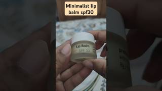 Minimalist lip balm spf30 review unboxing amazonapparel review amazonfinds [upl. by Mehs829]