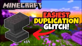 The EASIEST DUPLICATION GLITCH in Minecraft Bedrock Edition [upl. by Enuj]