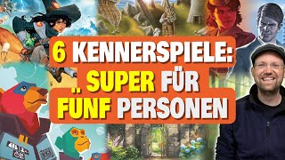 6 Brettspiele SUPER für fünf Personen und keine Partyspiele [upl. by Malamut]