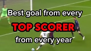 Best goal from every top scorer from each year  part 1 [upl. by Lessig929]