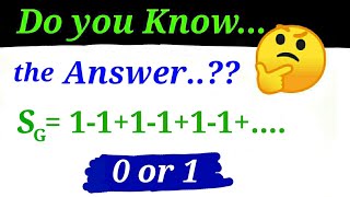 Do you Know the Answer  Grandis Series  Sequence amp Series  12th MHCET JEE [upl. by Lucas]