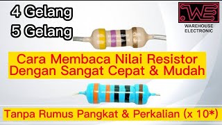 Cara Mudah Membaca  Menghitung Nilai Kode Warna Resistor TANPA RUMUS PANGKAT amp PERKALIAN  👍 [upl. by Tarrsus460]