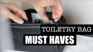 How To Pack Your Toiletry Bag  Whats In My Mens Toiletry Bag [upl. by Leventhal]