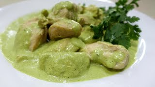 La receta perfecta de POLLO EN CREMA de chile poblano [upl. by Enirod]