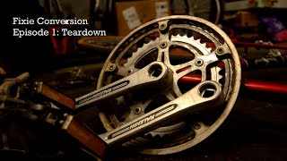 Vintage Road Bike into Fixie Conversion  Episode 1 [upl. by Matland887]