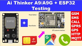 Ai Thinker A9A9G  ESP32  Getting Started with A9G Board  GSM  GPRS  GPS 🔥  Teach Me Something [upl. by Modie]