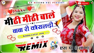 Mithi Bole Baba Ri Koyaldi Dj Remix  Raju Rawal बाबा री कोयलड़ी  New Ramsapeer Songs  Sp Delana [upl. by Martineau]