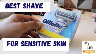 Best Razor for Sensitive Skin Gillette Skinguard Sensitive Unboxing [upl. by Washko681]