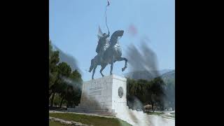 Monumento a Skanderbeg en Krujë monumentos albania Skanderbeg [upl. by Thirza]