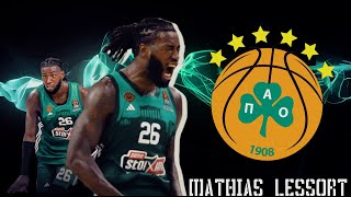 Mathias Lessort ● Crazy Dunks with Panathinaikos 4K [upl. by Renick]