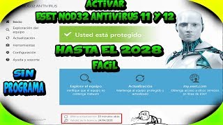 Cambiar licencia en ESET NOD32 11 y 12 Código de Activación Fácil y Gratis 2028✔ [upl. by Onivla]