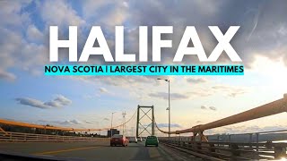 Scenic Drives Halifax Nova Scotia  Dartmouth Mackay Toll Bridge Robie Street 4K [upl. by Ancel476]