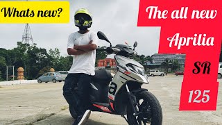 The all new Aprilia SR 125 reviewNew Face lift aprilia apriliasr125 sr review motovlog [upl. by Tenney928]