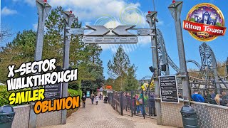 Alton Towers XSector The Ultimate Walkthrough Guide March 2023 4K [upl. by Downing]