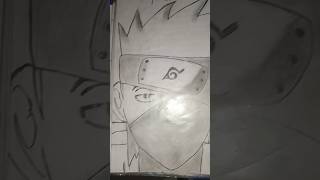 KAKASHI HATAKE DRAWING👌narutoeditzkakashi narutoanime kakashihatake animeeditgogitoartsshort [upl. by Elamor]