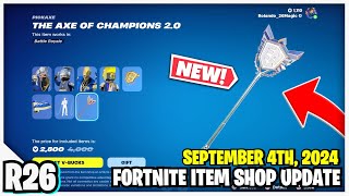 Fortnite Item Shop NEW THE AXE OF CHAMPIONS 20 IS FINALLY HERE amp GLOBAL FNCS SKINS [upl. by Ajup406]