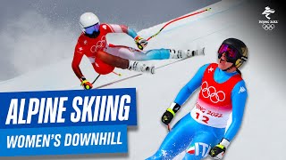 Alpine Skiing  Womens Downhill  Full Replay  Beijing2022 [upl. by Lenad]