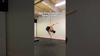 How to do an intermediate pole dance combo on a static pole pole tutorial polefitness poledance [upl. by Virg]