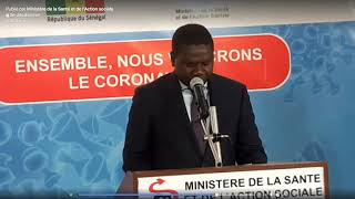 Revivez la conférence de presse du ministre Me Oumar Youm sur lEtat dUrgence [upl. by Kuska]