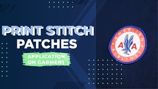 Application Print Stitch Patches [upl. by Omoj]