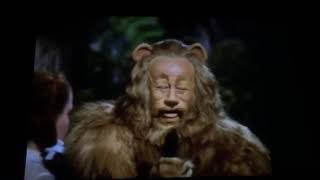 The Wizard of Oz 1939  Cowardly Lion gets hit and sobs [upl. by Drofnil500]