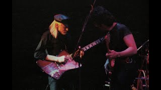 JOHNNY WINTER KILLER SLIDE GUITAR 1982 MEAN TOWN BLUES [upl. by Yarised]