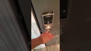 How to fix a no lock on a adt electronic house door lock system just turns red and beeps [upl. by Dahsra]