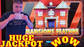 I Won MANSION BONUS On Huff N More Puff Slot amp Hit HUGE JACKPOT HANDPAY [upl. by Aicele]