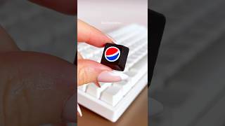 🔴PEPSI🔵 Keycap pepsi cocacola anime keyboard drawing posca art markers cartoonart gaming [upl. by Xylina]