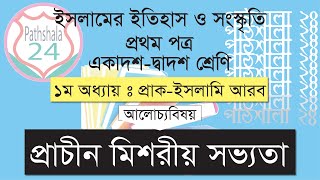 প্রাচীন মিশরীয় সভ্যতা। ইসলামের ইতিহাস ১ম পত্র। ১ম অধ্যায়। [upl. by Otilia498]