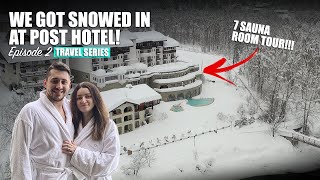 SNOW DAY At Post Hotel  Leavenworth WA  FULL 7 SAUNA ROOM TOUR [upl. by Atsilac]