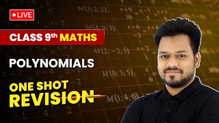 Polynomials  One Shot Revision  Class 9 Maths Chapter 2  Live [upl. by Michale994]