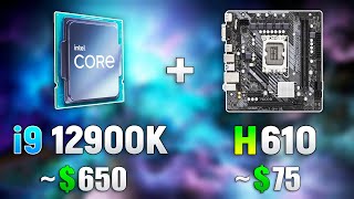 i9 12900K on Cheapest H610 Motherboard Compared with Z690 [upl. by Alethea]