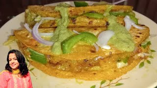 Leftover roti tacos recipe  roti tacos  veg tacos [upl. by Sucramd]