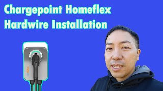 Level 2 EV Charger Hardwire Install Chargepoint Homeflex [upl. by Joselyn]