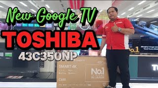 LED TV TOSHIBA 43 INCH 43C350NP SMART 4K GOOGLE TV DI CANDI ELEKTRONIK [upl. by Roye]