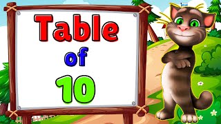 Table of 10  Multiplication table of 10  10 times table  10 ka pahada  10 table  Tables [upl. by Leorsiy743]