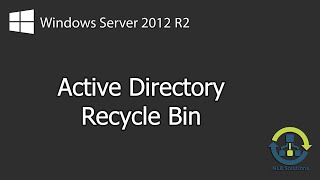 How to enable AD Recycle Bin and restore deleted objects on Windows Server 2012 R2 [upl. by Ennaylloh]