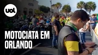 Motociata de Bolsonaro nos EUA reúne apoiadores em Orlando [upl. by Aynnek]