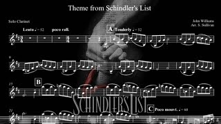 Theme from Schindler’s List  Clarinet Choir [upl. by Enyaht347]