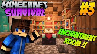 I Make Enchantment Room and Diomond Armour amp Tools in Minecraft Pe Survival series Hindi 3 [upl. by Euqinomod]