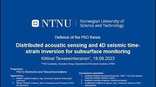 Distributed acoustic sensing and 4D seismic timestrain inversion for subsurface monitoring [upl. by Bette]