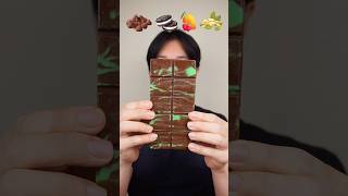 EATING CHOCOLATE WITH ICE CREAM FILLING ACCORDING EMOJI asmr mukbang [upl. by Nannaihr]