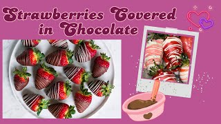 MUSTTry EASY Way to Make Milk Chocolate Covered Strawberries 💓💋 [upl. by Colvert114]